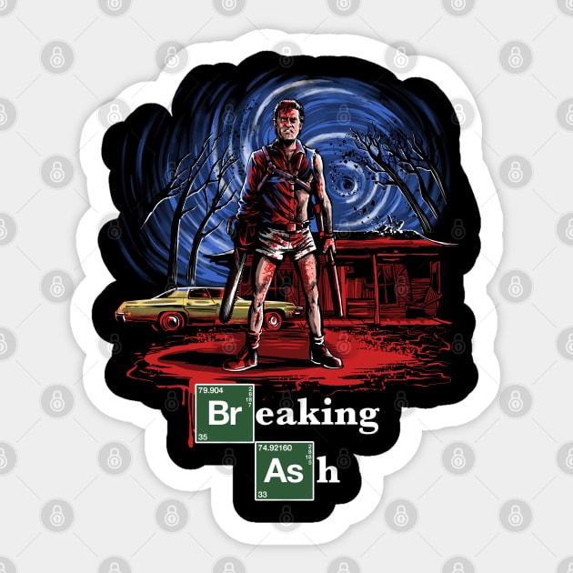 Breaking Ash Sticker by Zascanauta